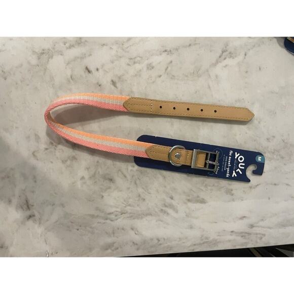 Youly Dog Collar Medium 15-18 Inches‎ " The Avant-garde” Muted Neon Pastel Pink - Picture 4 of 4